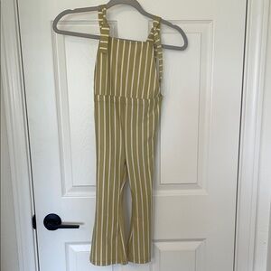 Stylish Striped Beige Jumpsuit